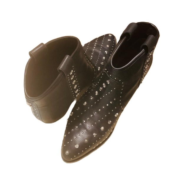 Sam Edelman - Brian Black Leather Studded Bootie - Picture 8 of 9